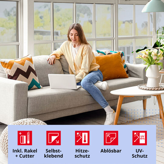 Fensterfolie Sonnenschutzfolie metallisiert image number null